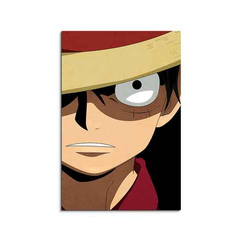Sinus Art Leinwandbild One Piece Luffy Face 90x60cm