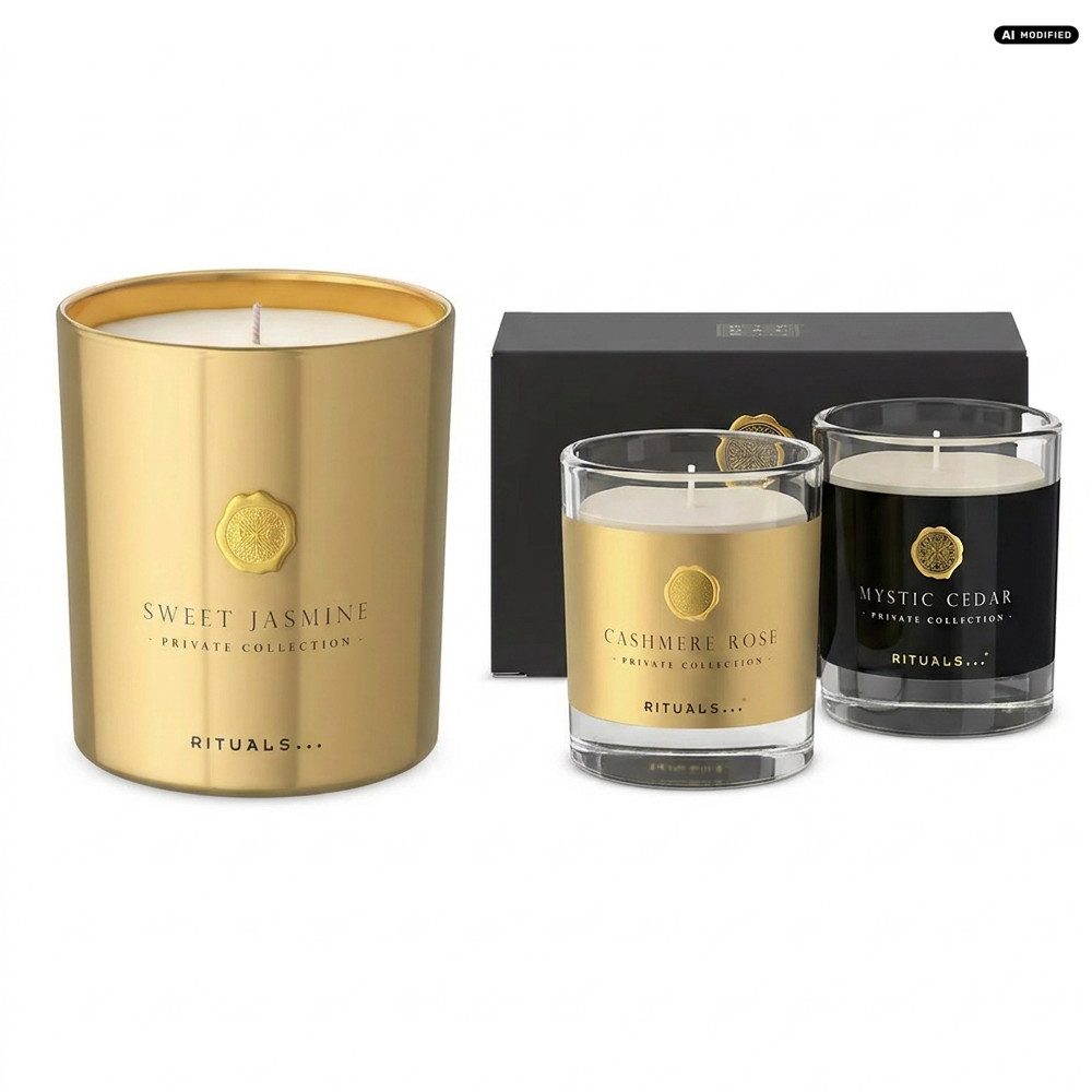Rituals Pflege-Geschenkset Rituals Private Collection Candle Home Duo Sweet Jasmine, Harmonisch abgestimmtes Duftkerzen Duo für Zuhause