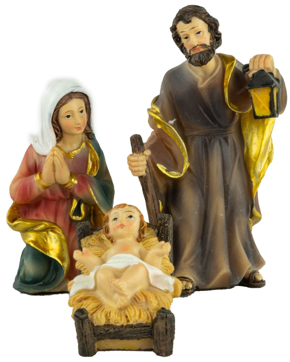 Krippenursel Krippe Weihnachtskrippe Olbernhau inkl. 11-tlg. Figurensatz K 604 (1-tlg), Handbemalte Figuren