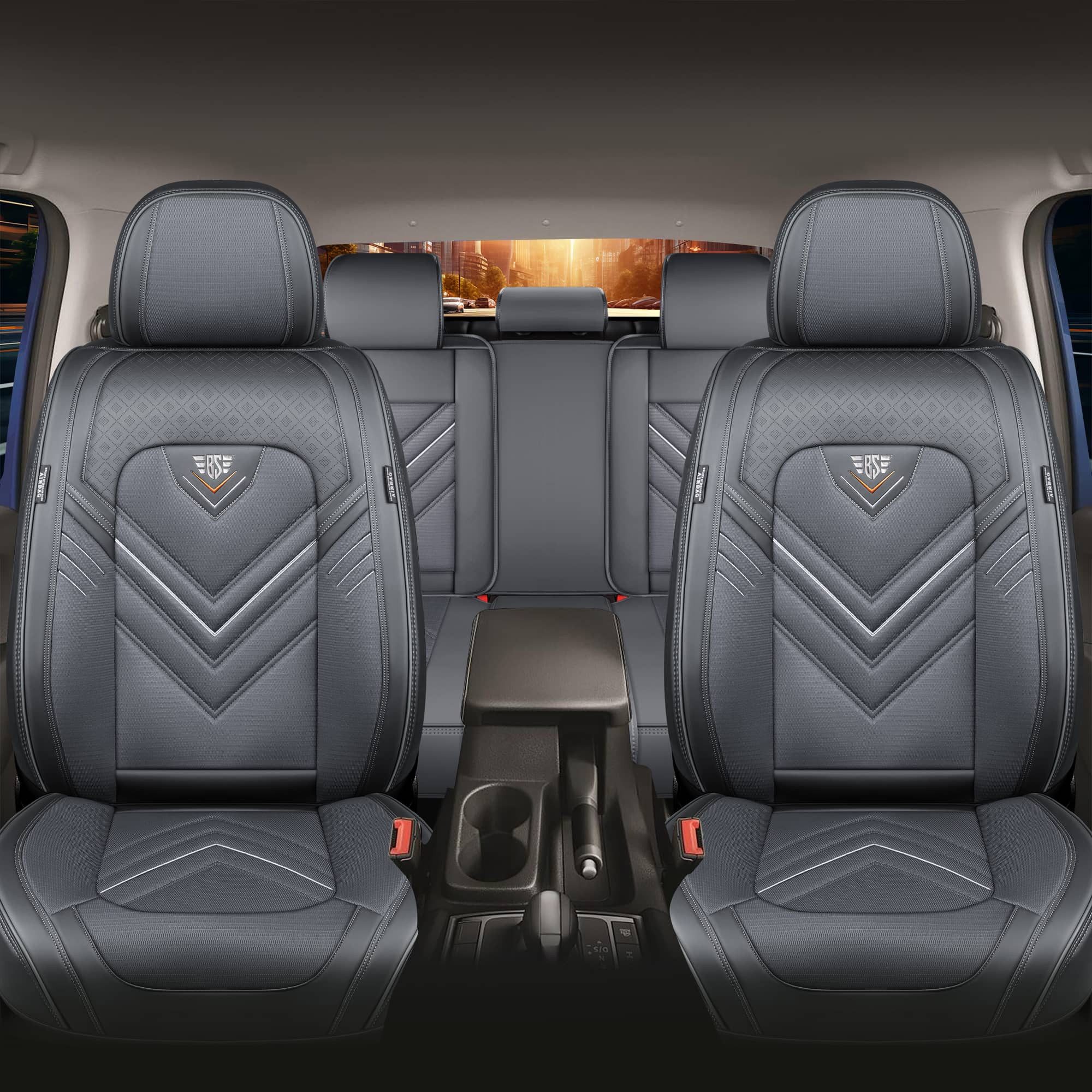 BREMER SITZBEZÜGE Autositzbezug für Seat Toledo 2 1M Bj 1999-04 (FSL1), Set, 2-tlg., Komplettset Vorne und Hinten, in Grau