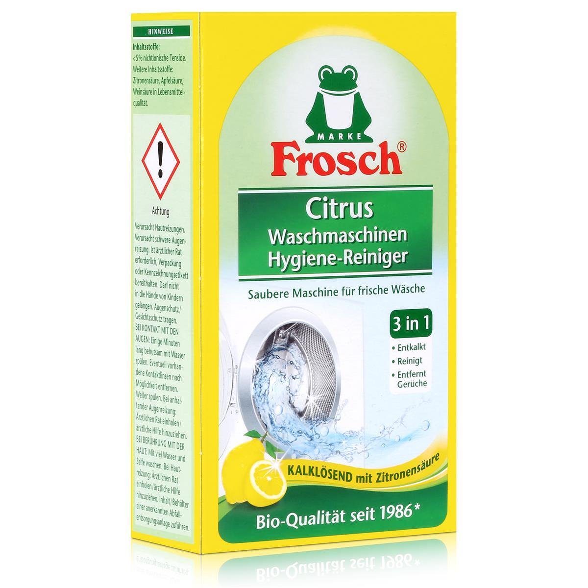 (2er FROSCH Waschmaschinen Citrus 250g Frosch - Kalklösend Spezialwaschmittel Hygiene-Reiniger P