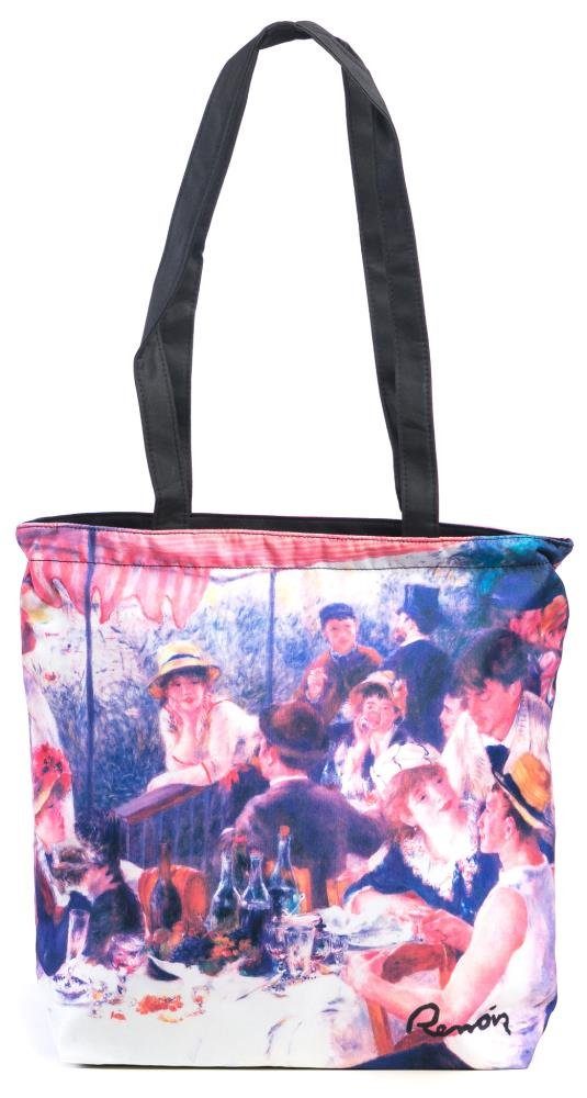 Luckyweather not just any other day Shopper Einkaufstasche / Shopping Bag Motiv FRÜHSTÜCK DER RUDERER (1-tlg., 1 Stück Shopping Bag), Schultertasche beidseitig bedruckt mit Motiv bedruckt