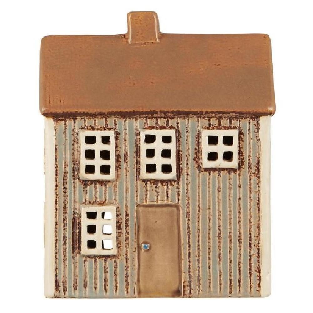 Ib Laursen Windlicht Ib Laursen Lichthaus Haus für Teelicht Visby Braune Tü günstig online kaufen