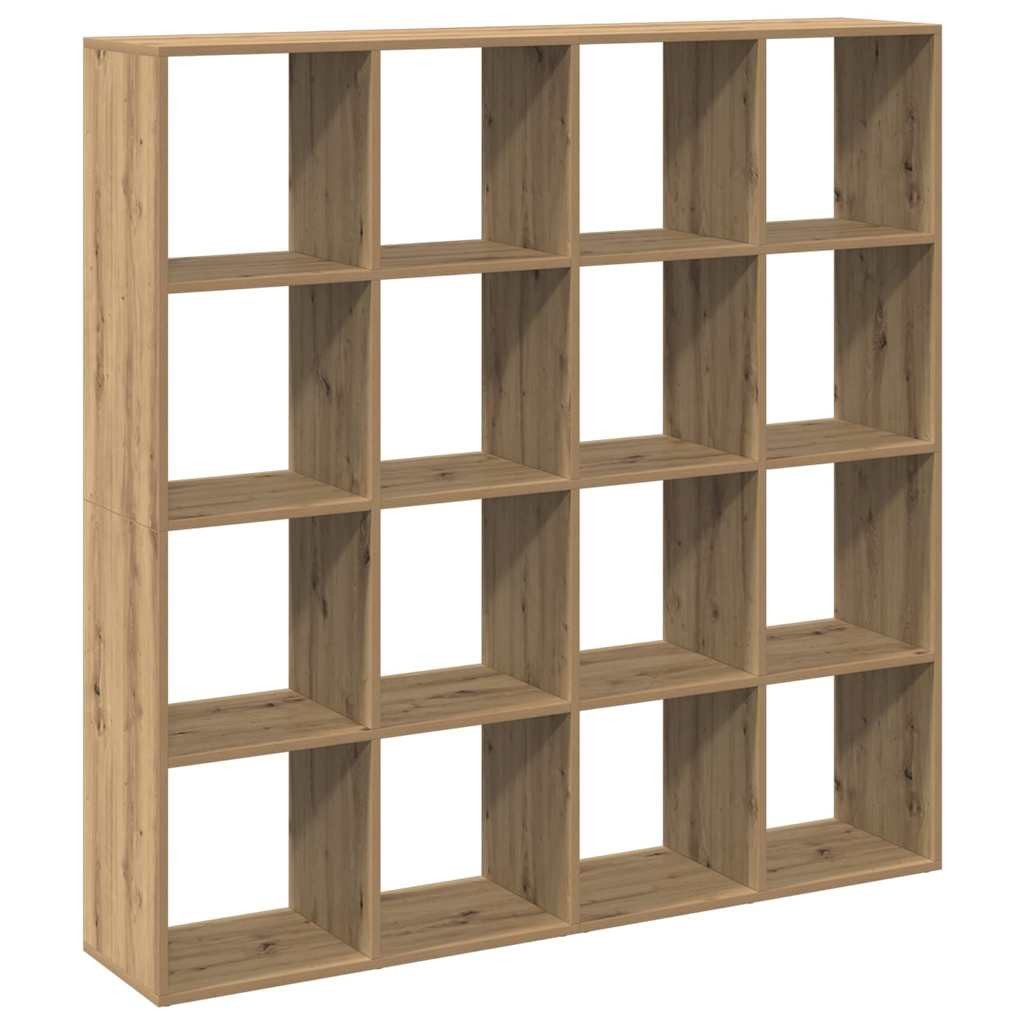 vidaXL Bücherregal Bücherregal Artisan-Eiche 137,5x29x137,5 cm Holzwerkstoff, 1-tlg.