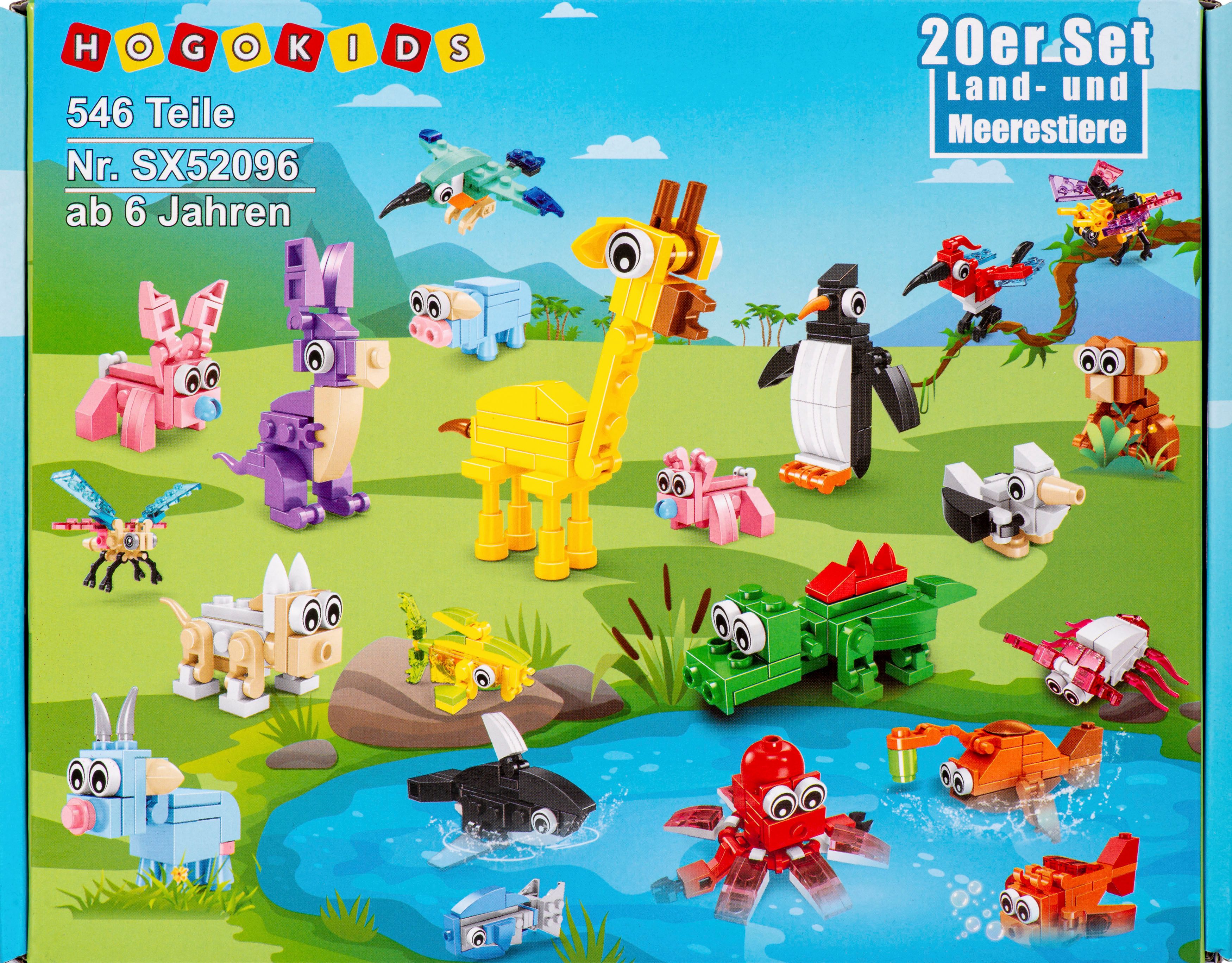 ak tronic 20er Set Land- und Meerestiere (NEU & OVP) Konstruktions-Spielset