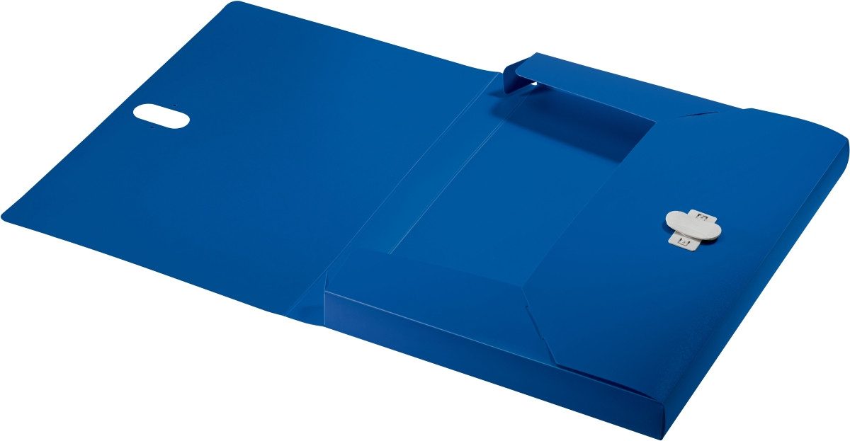 LEITZ Fächermappe Ablagebox Recycle A4 PP 30mm blau