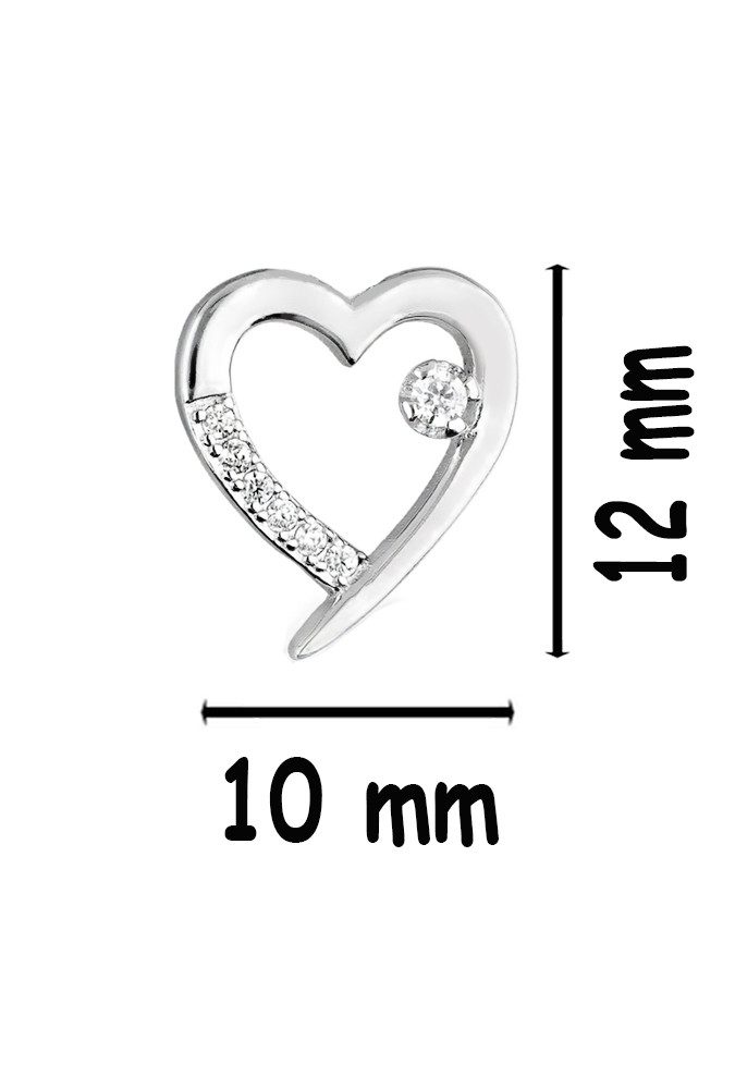 Limana Schmuckset 925 Silber Herz Ohrringe mit Kette und Anhänger Herzkette Herzohrringe (inkl. Schmuckbox), Liebe Geschenkset Geschenk Set für Sie Frauen Damen – Bild 5 von 5