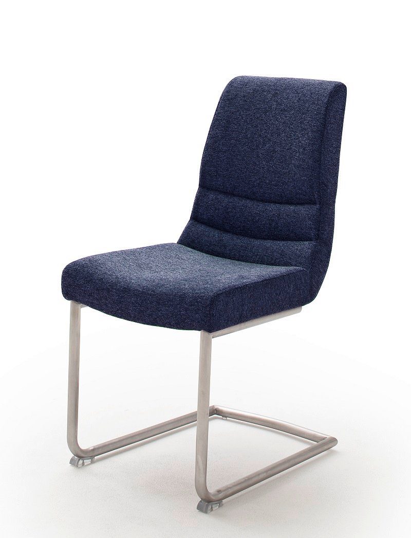 (2er- 2er Freischwinger furniture blau Montera, Esszimmerstuhl Set Set) Stuhl MCA