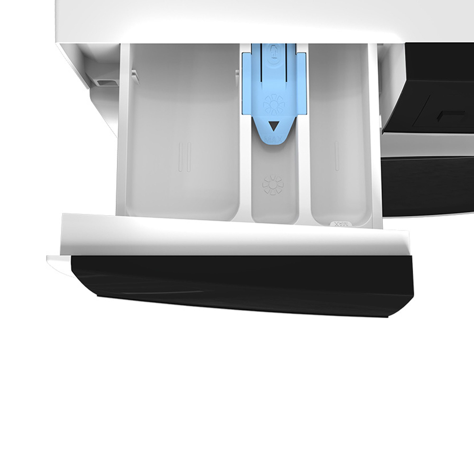 Sharp Waschmaschine ES-NFA816BW1NA-DE, 8 kg, 1600 U/min, AquaStop, AllergySmart, LED-Display, WaveCabinet