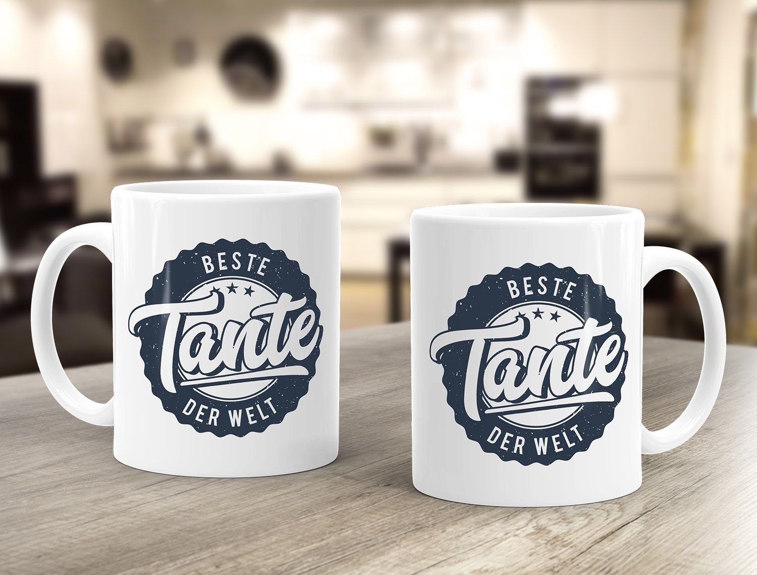 MoonWorks Tasse Kaffeetasse Beste Tante der Welt Geschenk Geschenktasse MoonWorks®, Keramik