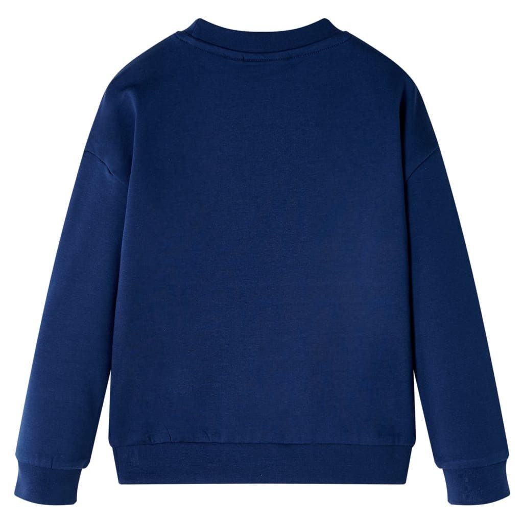 vidaXL Sweatshirt Kinder-Sweatshirt Marineblau 128 – Bild 2 von 5