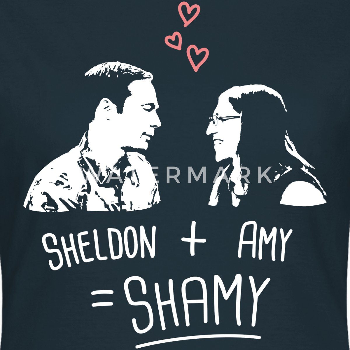 Spreadshirt T-Shirt The Big Bang Theory Sheldon + Amy = Shamy Frauen T-Shir günstig online kaufen