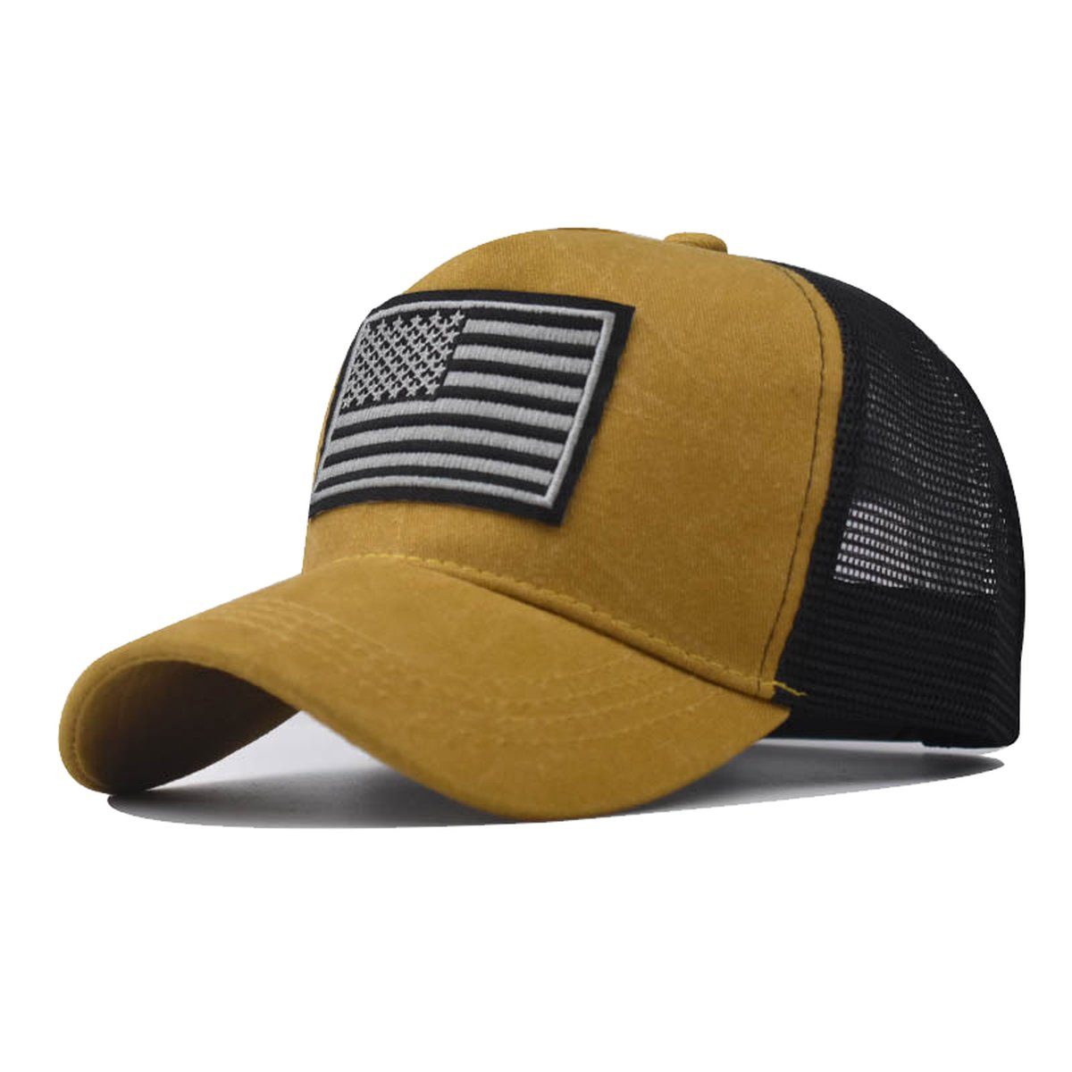 Sporty Trucker Cap U.S.A. Flag Fahne USA Basic Retro Amerika Trucker Mesh B günstig online kaufen