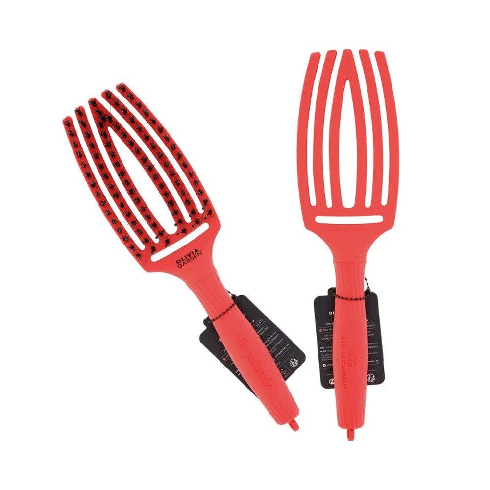 OLIVIA GARDEN Haarbürste FINGERBRUSH Im Perfection Red Confidence