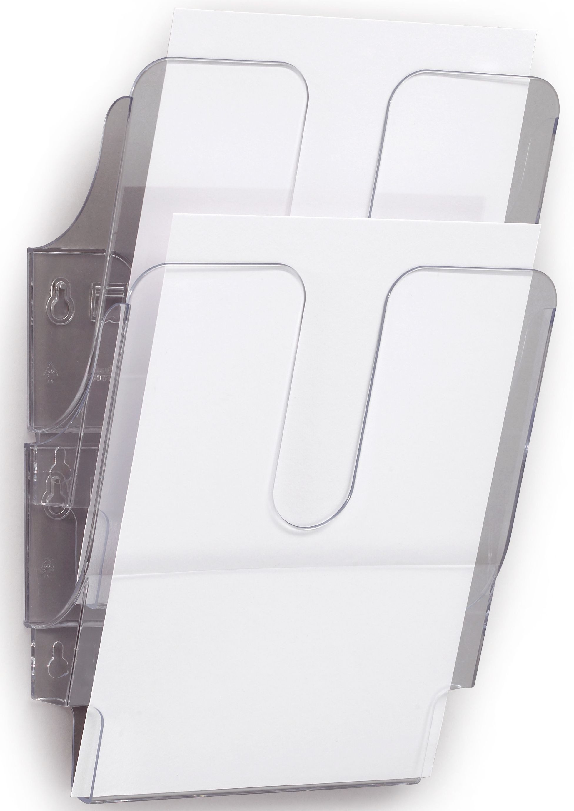 DURABLE Stehsammler Prospektständerset Flexiplus A4 2-teilig transparent