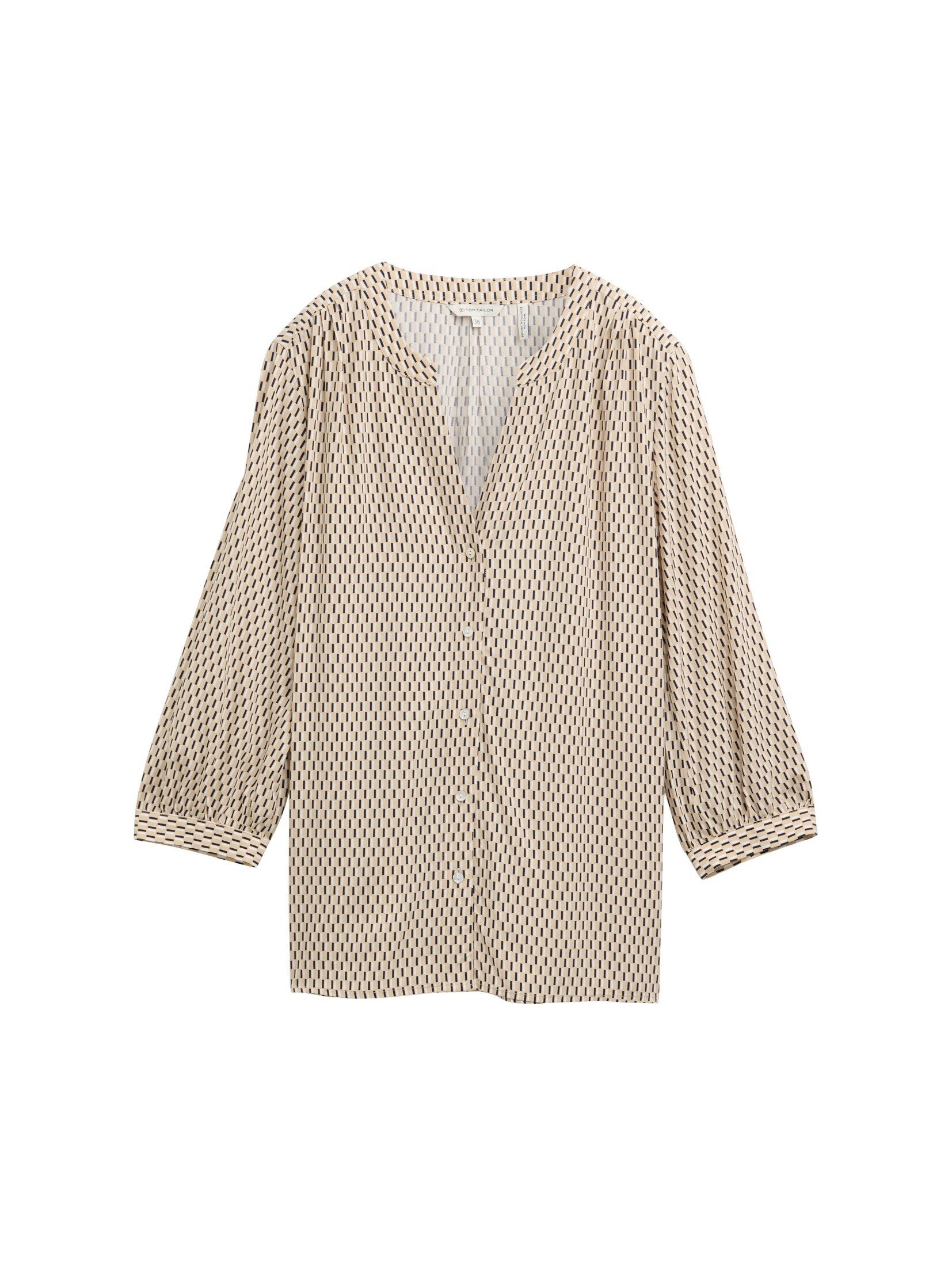 TOM TAILOR Langarmbluse Bluse mit Muster günstig online kaufen