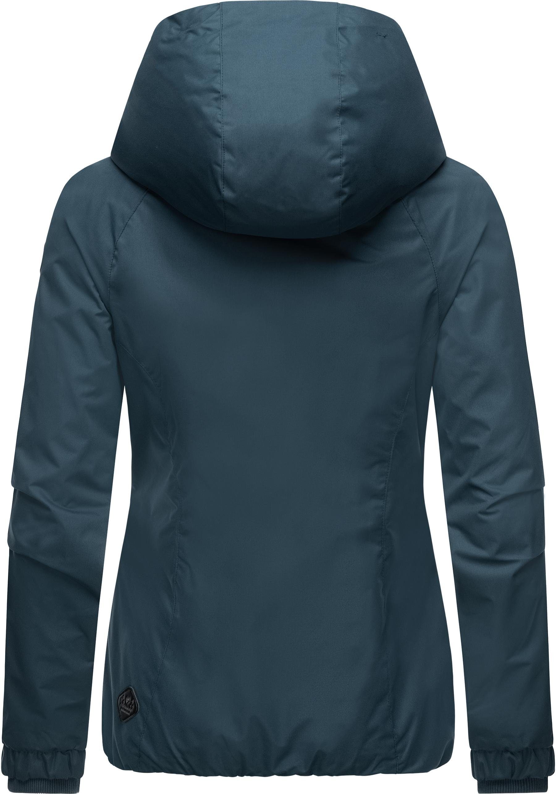 Ragwear Outdoorjacke Dizzie Wasserdichte Übergangsjacke mit großer Kapuze