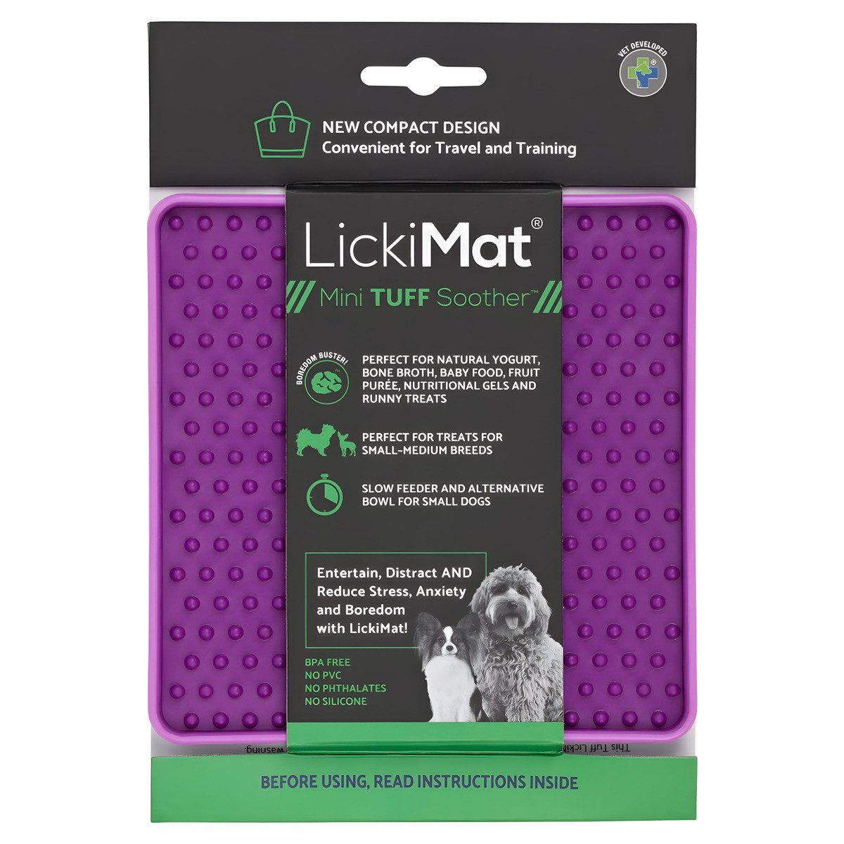 LickiMat Antischlingnapf Mini Soother Tuff lila