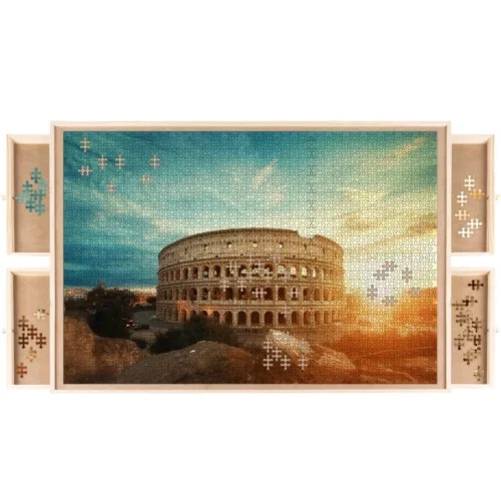 MALATEC Puzzleunterlage Puzzlebrett Holzbrett, (Spar-Set, 1-tlg., günstig online kaufen