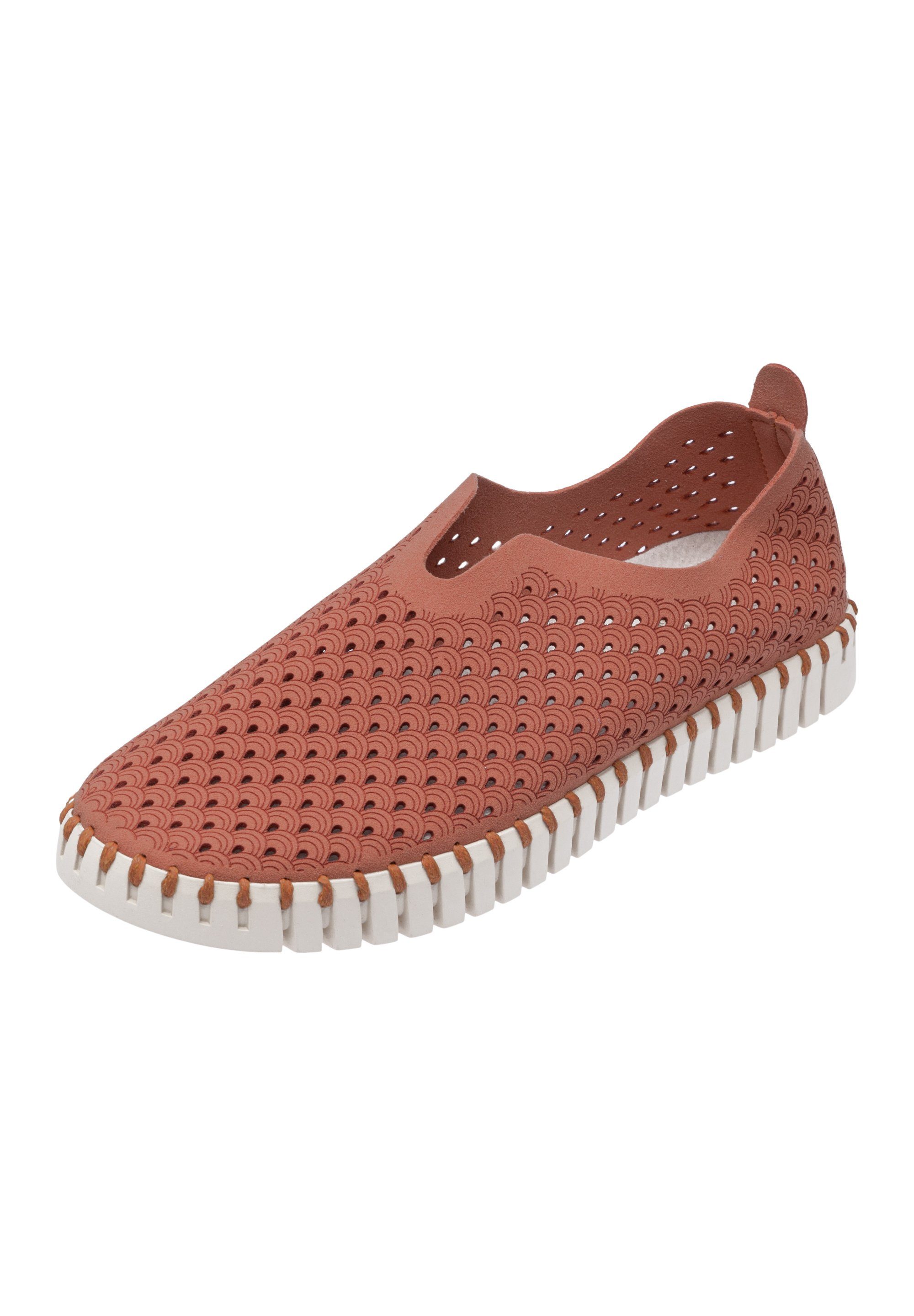 Ilse Jacobsen TULIP3275 Sneaker Praktisch, bequem, flexible Laufsohle, ohne Klebstoff light brick