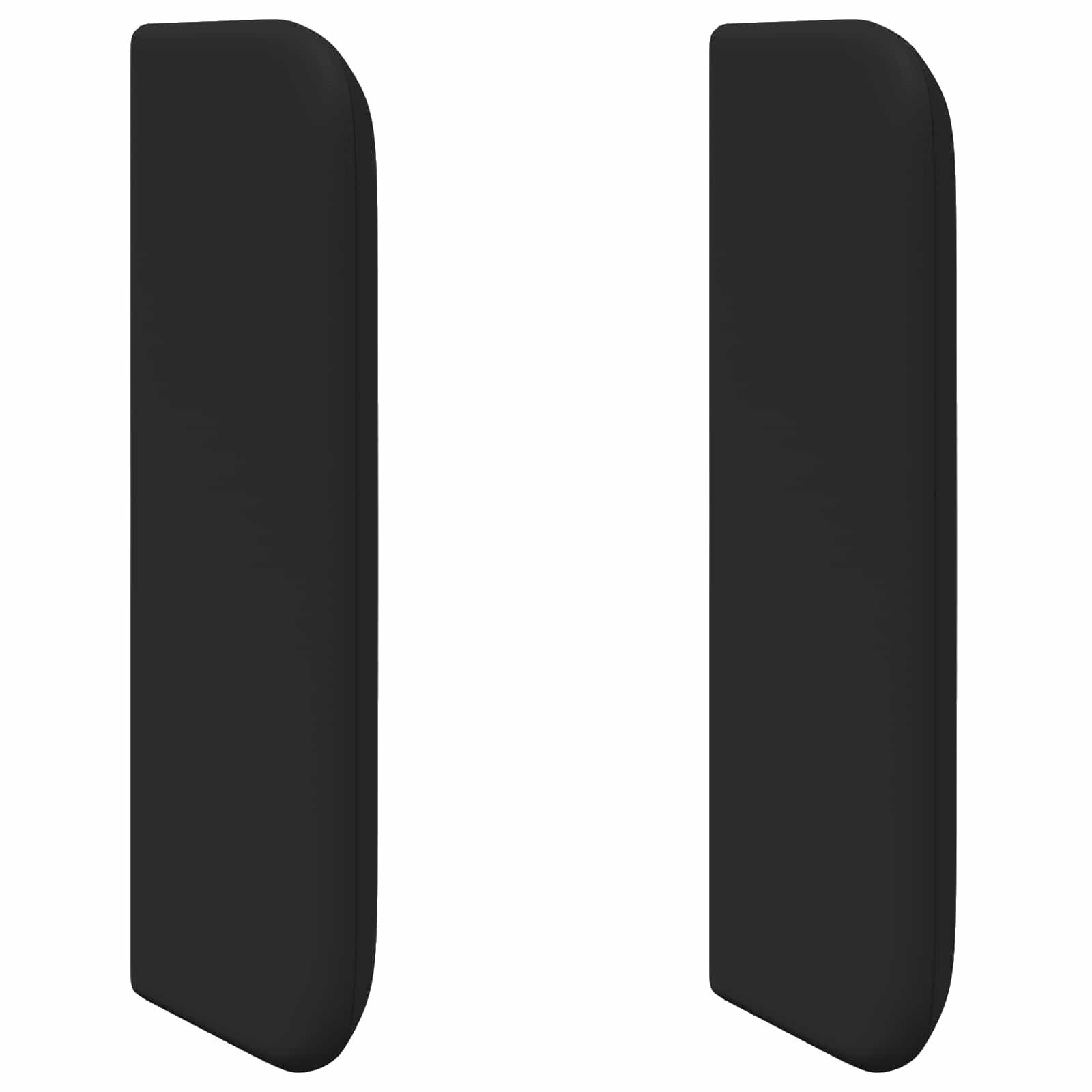 vidaXL Betthimmel Kopfteil Ohr Schwarz PVC (1-tlg)