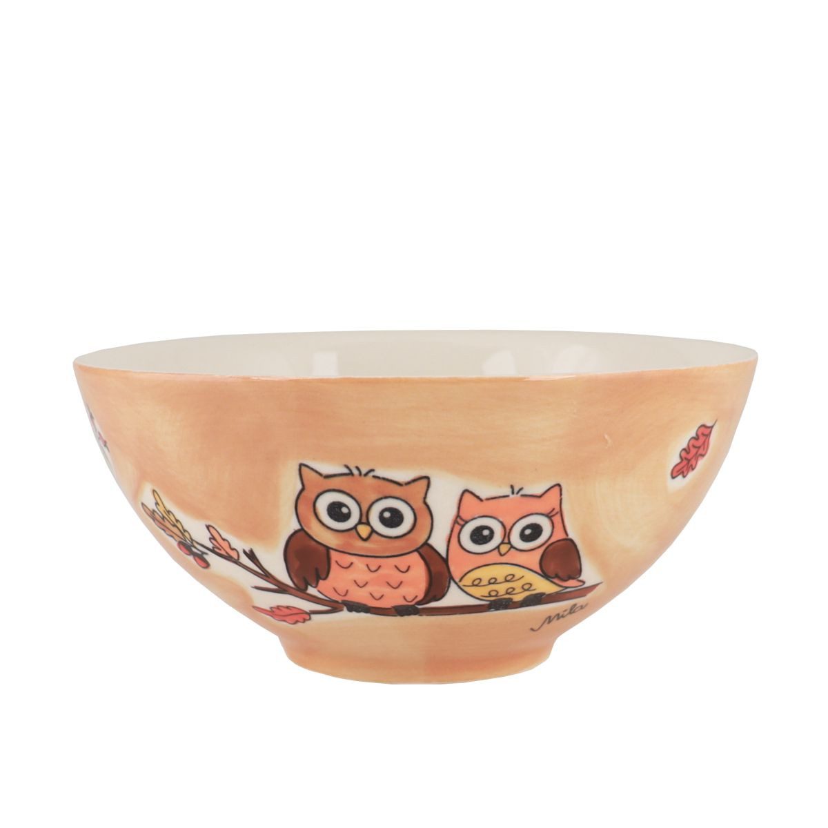 Mila Müslischale Mila Keramik-Schale Eulen Kuschelzeit, ca. 600ml, Keramik, (Stück)