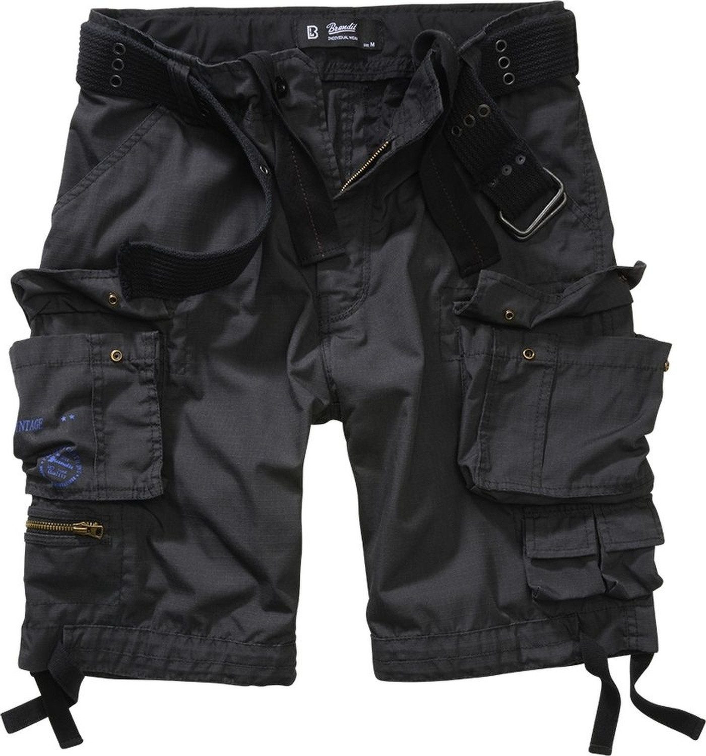 Brandit Shorts Savage Ripstop Shorts Beintaschen und zwei aufgesetzte Minipockets, integrierter Gürtel