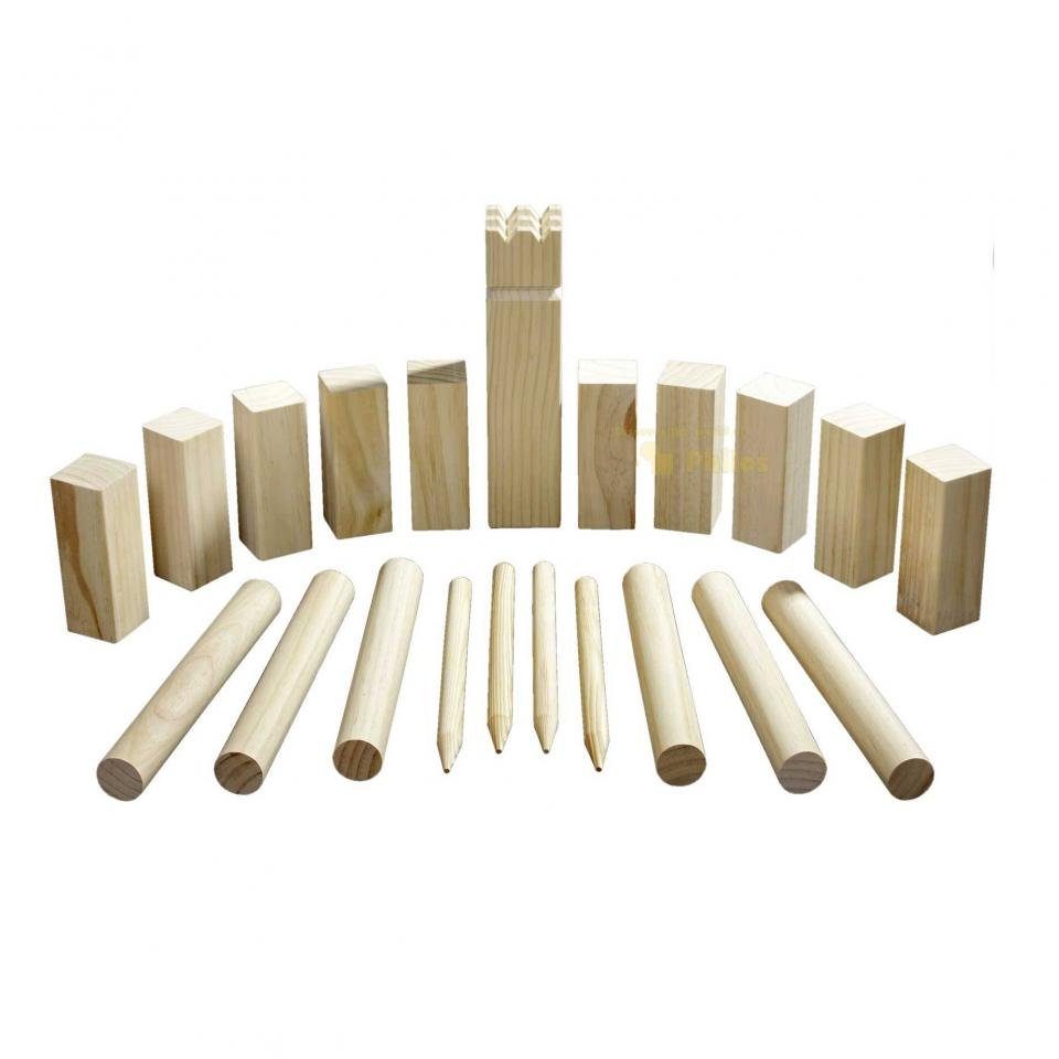 Philos Spiel, Kubb Spiel - Kubb Game - Originalgröße - Kiefer