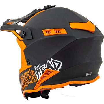 Broken Head Motorradhelm THE HUNTER light orange Crosshelm, sehr leicht