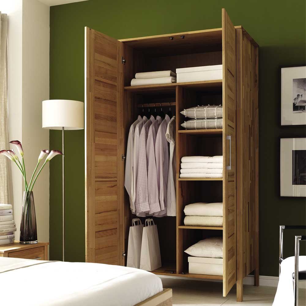 Pharao24 Kleiderschrank Sienna aus Massivholz