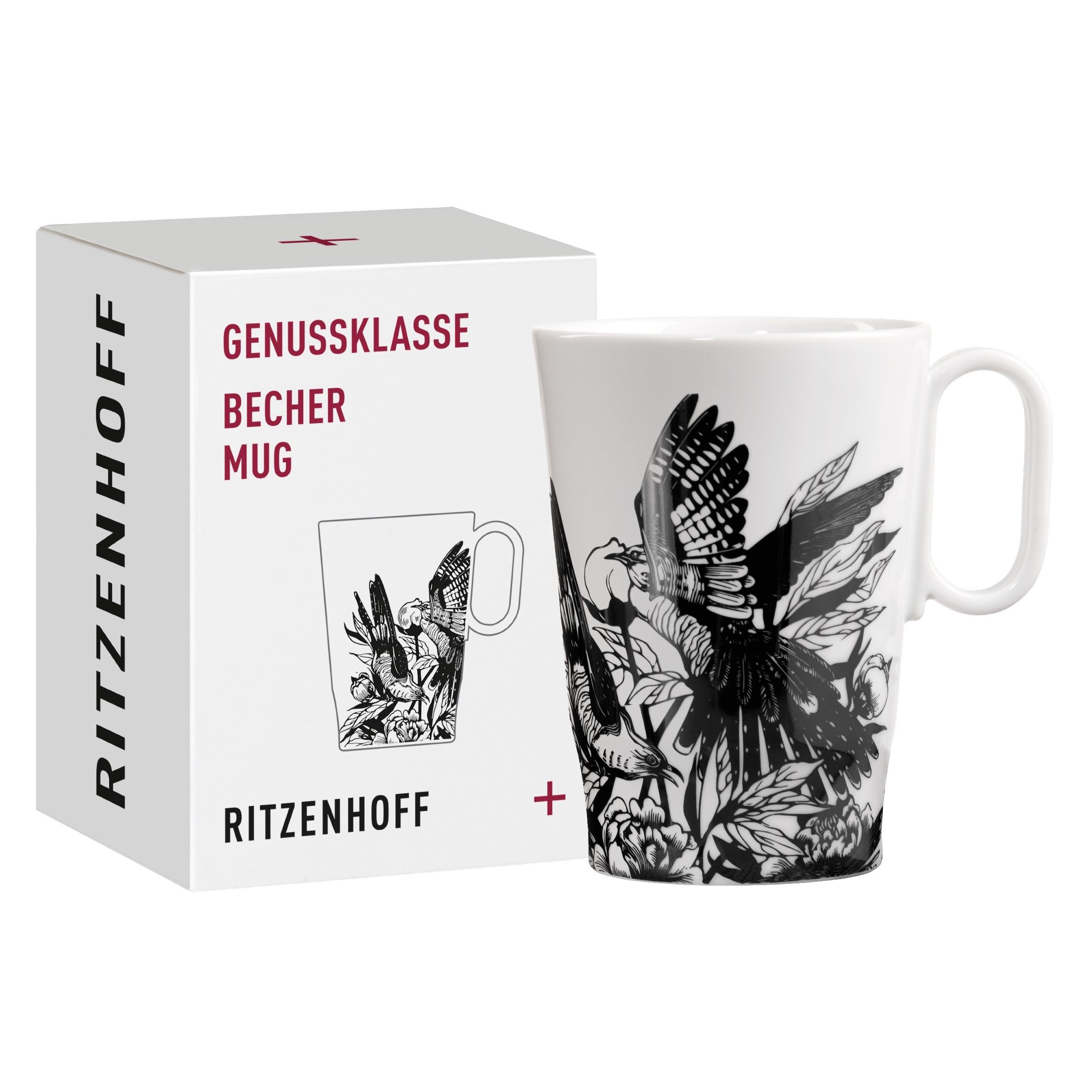 Ritzenhoff Tasse Genussklasse, Porzellan, Spülmaschinengeeignet