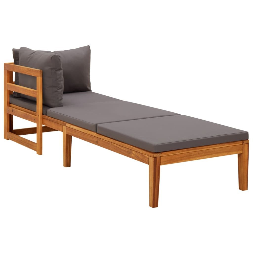 vidaXL Gartenliege, Sonnenliege mit 1 Armlehne günstig online kaufen