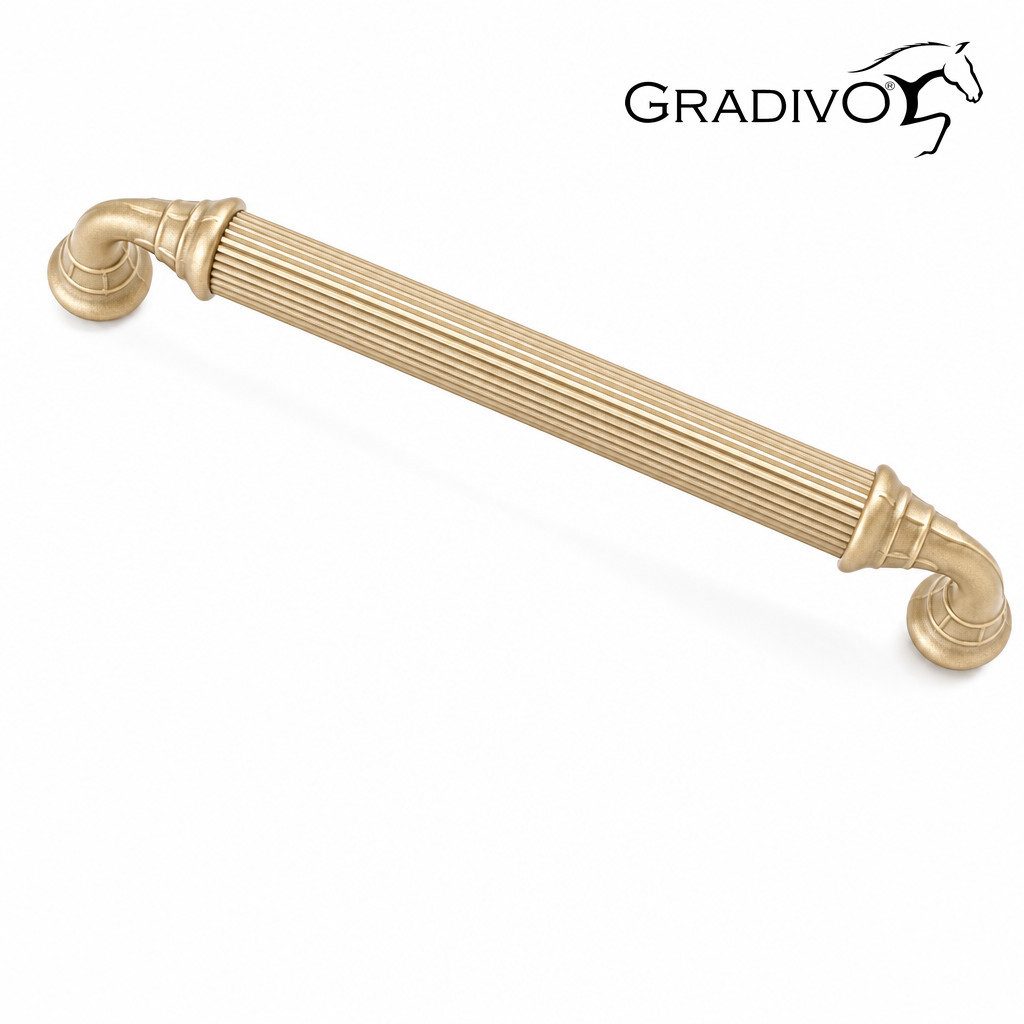 Gradivo Möbelgriff Schrankgriff Bügelgriff 918 - Matt-Gold, 128 mm von Gradivo