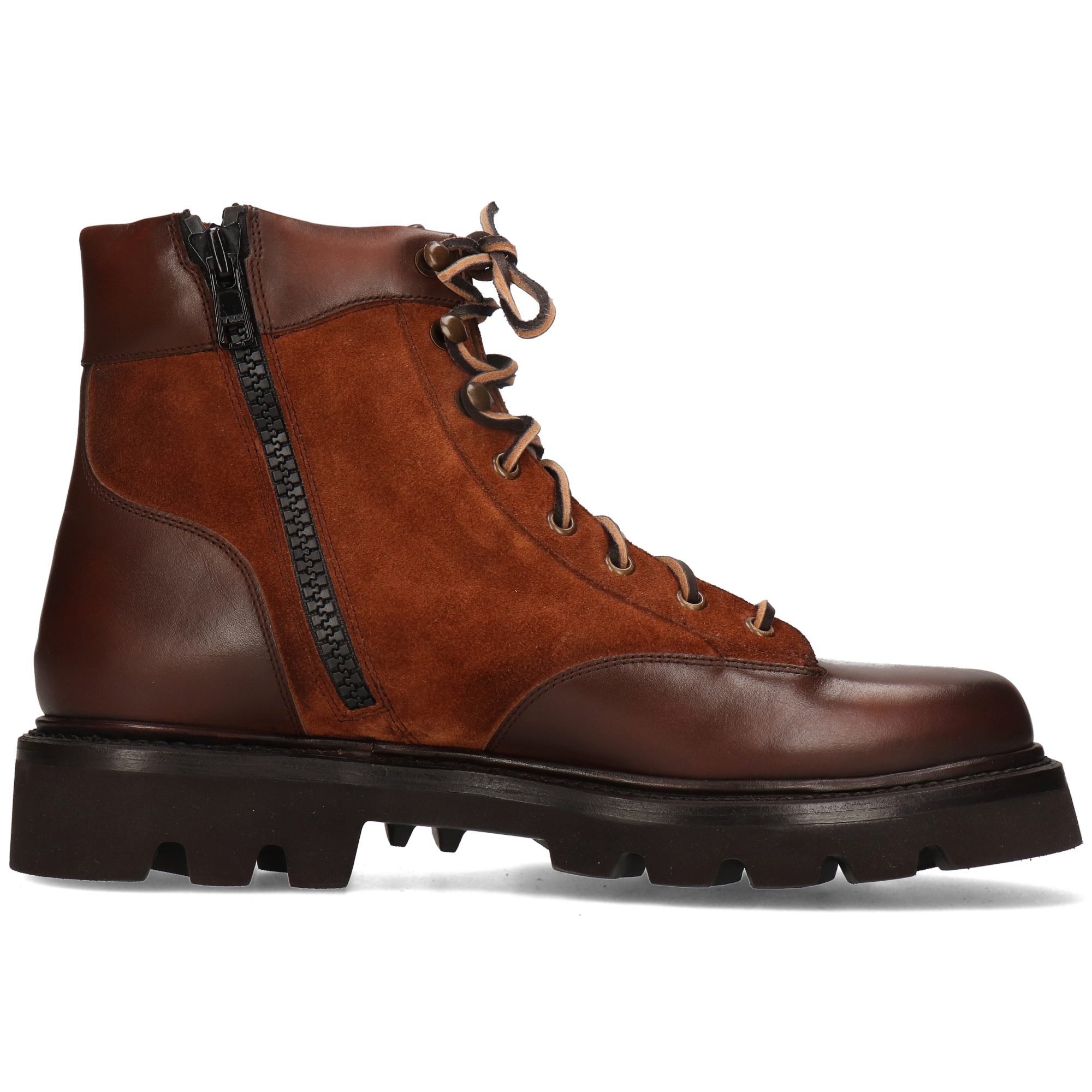 Melvin & Hamilton Maverick 1 Leder-Schnürstiefeletten für Herren Stiefelette Plateausohlen, Echtes Leder