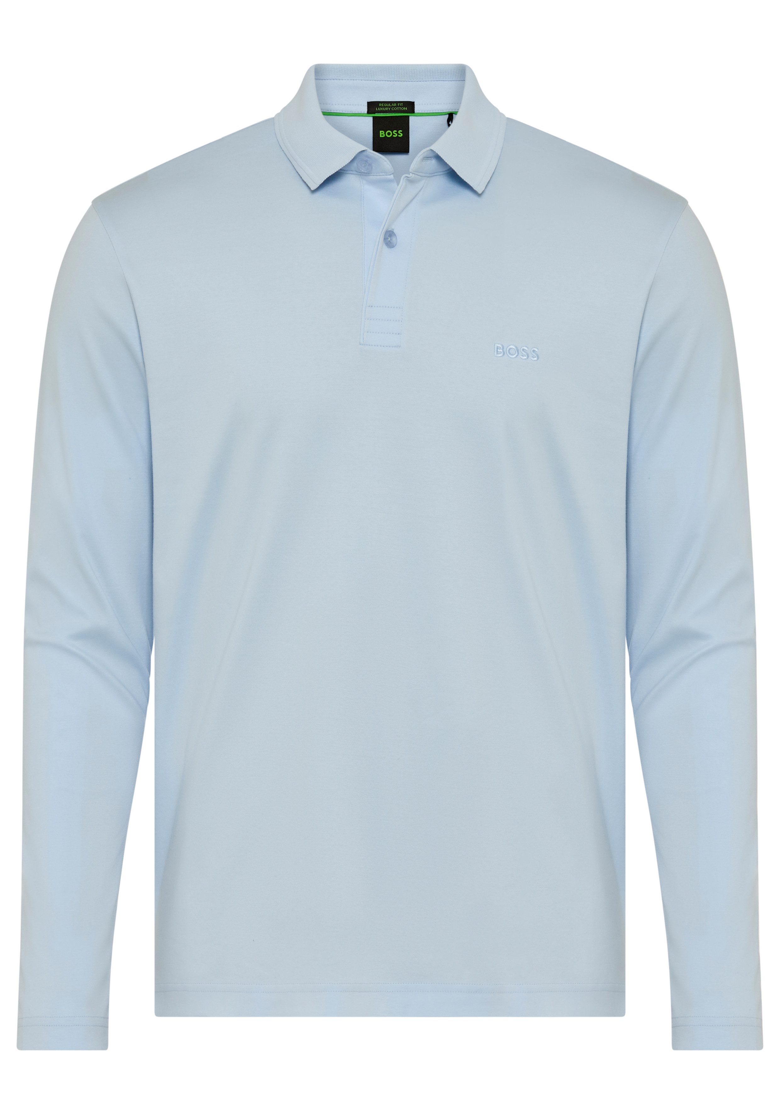BOSS GREEN Langarm-Poloshirt Pirol Langarm, regular fit, Logo-Stickerei günstig online kaufen