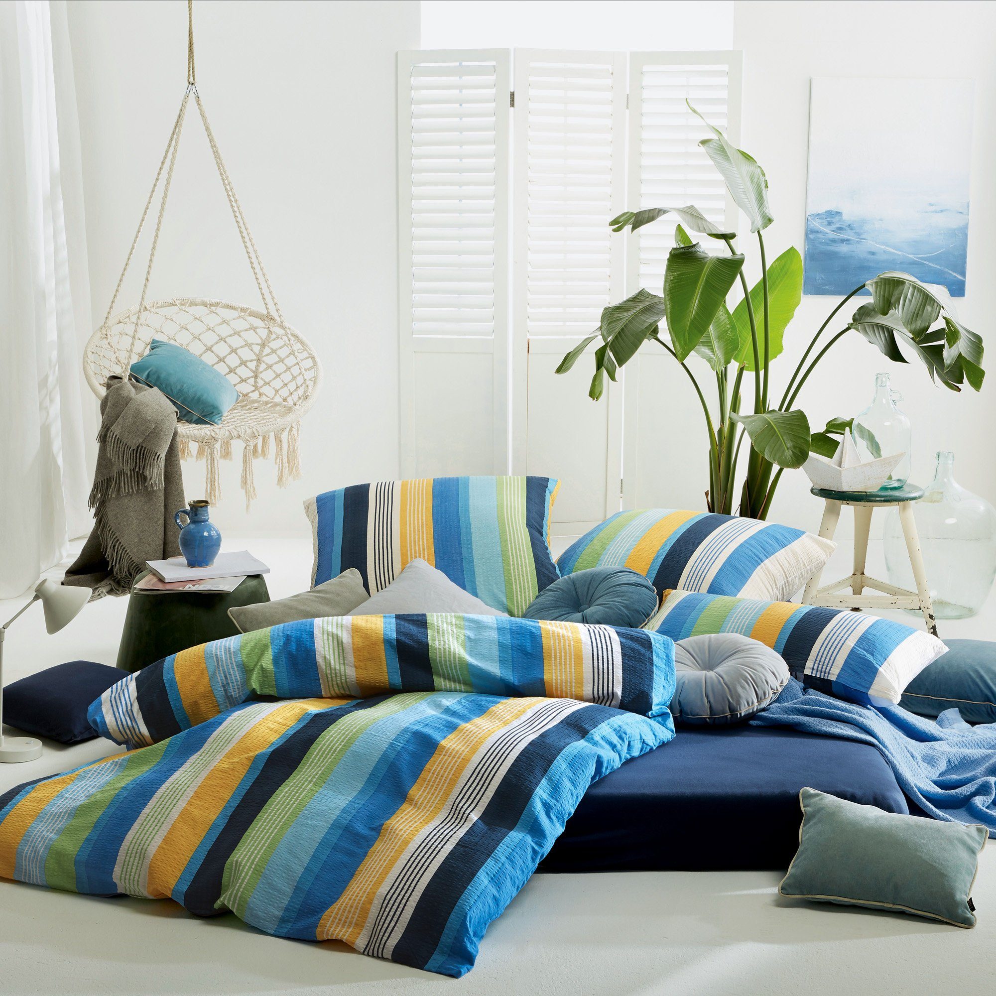 Erwin Müller Bettwäsche Bettwäsche, Seersucker, Steifen