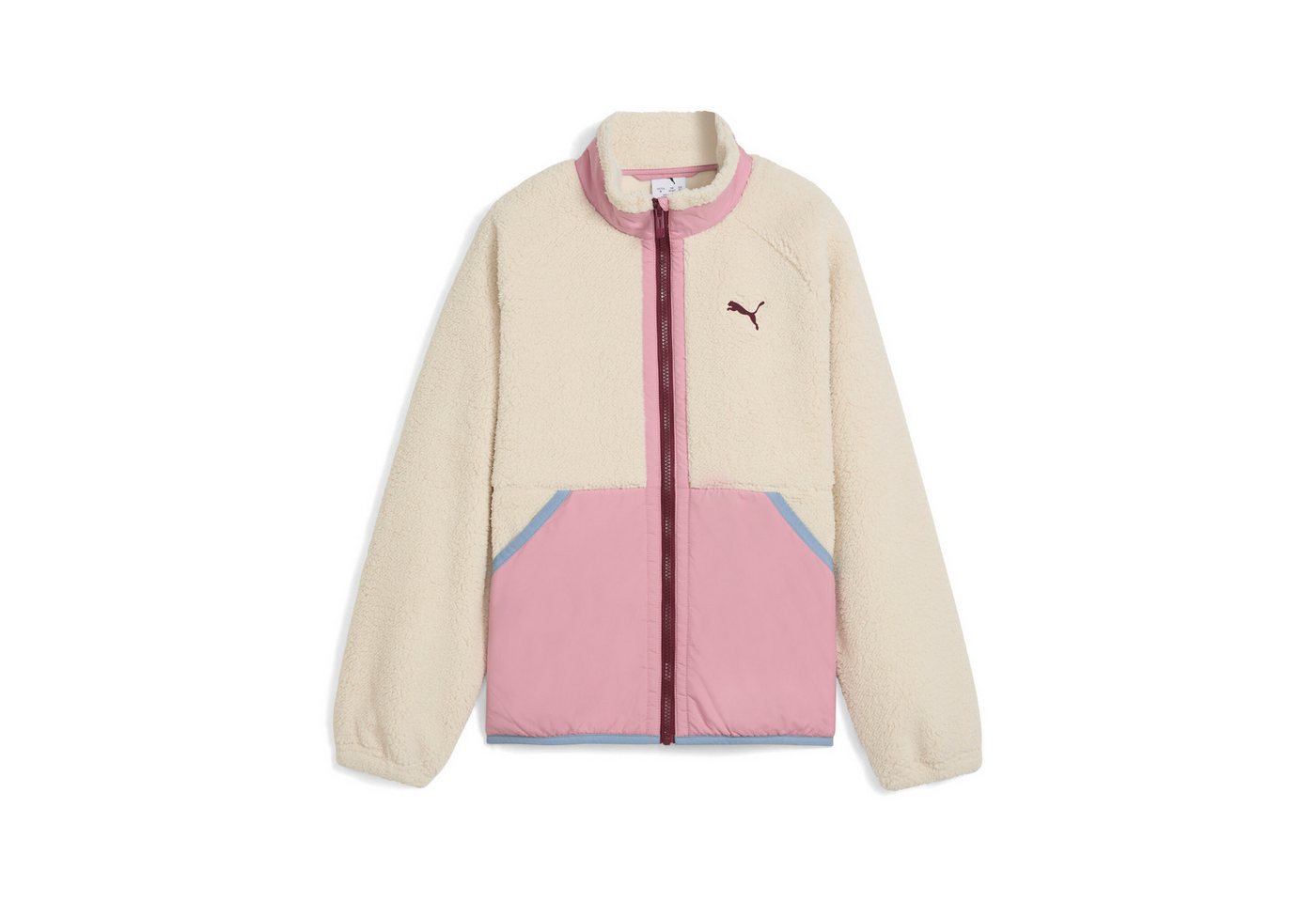 PUMA Trainingsjacke HYBRID SHERPA JACKET mit WarmCELL Technologie, mit Rollkragen, mit Kängurutaschen