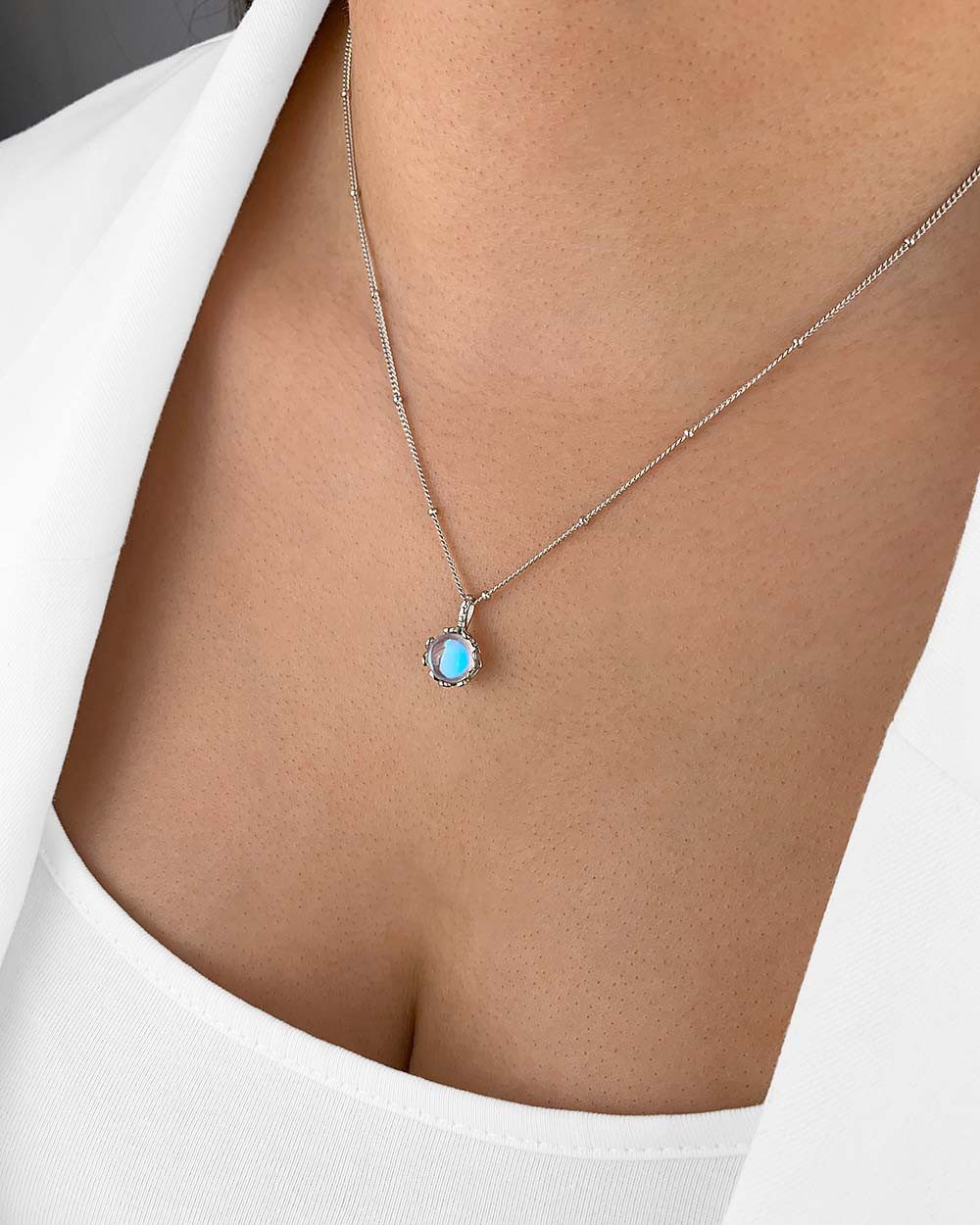 DANIEL CLIFFORD Kette mit Anhänger 'Mystique' Damen Halskette Silber 925 Mo günstig online kaufen