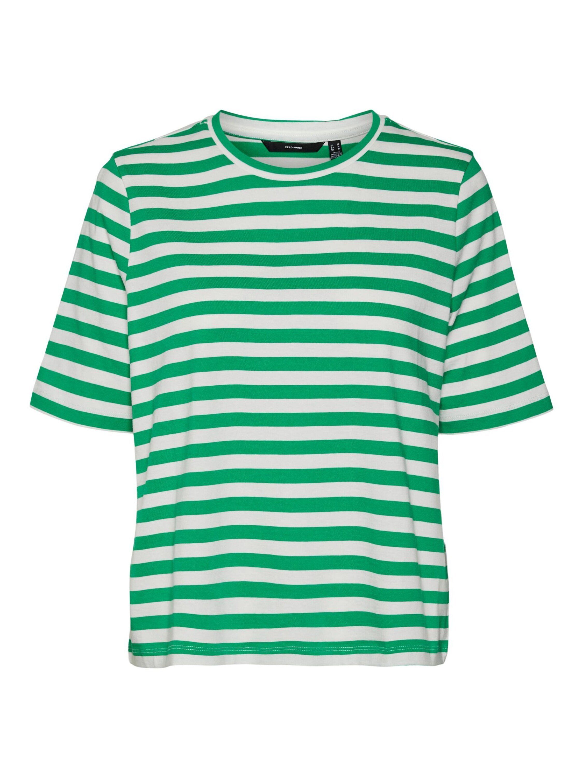 Vero Moda T-Shirt MOLLY (1-tlg) Plain/ohne Details Bright Green SNOW WHITE 10274368