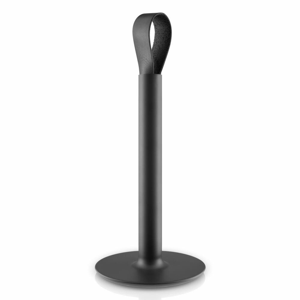 Eva Solo Küchenrollenhalter Gummi/Edelstahl/Leder Schwarz H 31.5 cm