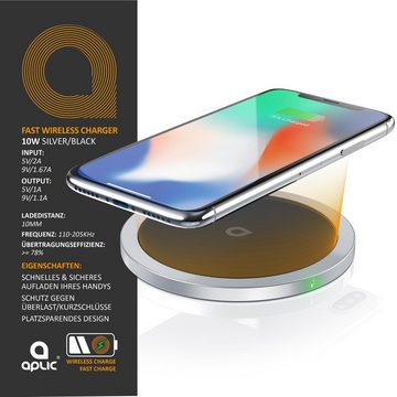 Aplic Induktions-Ladegerät (Lader - Inuktive Ladestation - Qi Wireless Charger 10W)