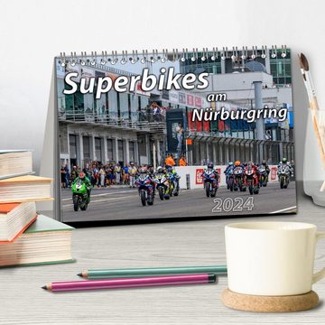 CALVENDO Wandkalender Superbikes am Nürburgring (Tischkalender 2024 DIN A5 quer)