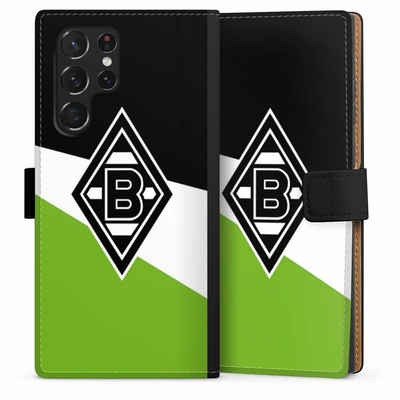 DeinDesign Handyhülle Borussia Mönchengladbach Gladbach Offizielles Lizenzprodukt, Samsung Galaxy S22 Ultra Hülle Handy Flip Case Wallet Cover