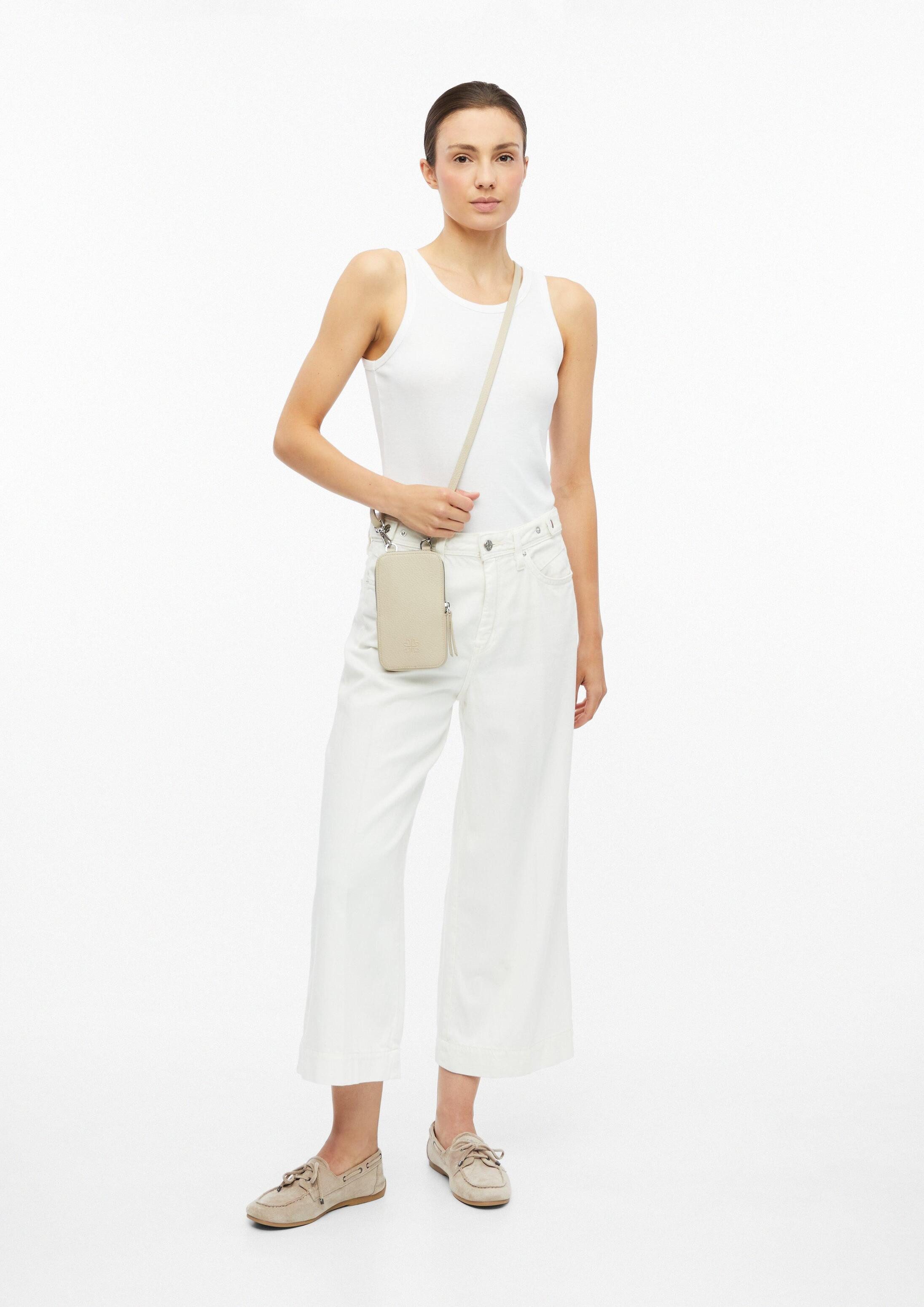 s.Oliver Handytasche Tasche, Handytasche in Leder-Optik mit abnehmbarem Schultergurt