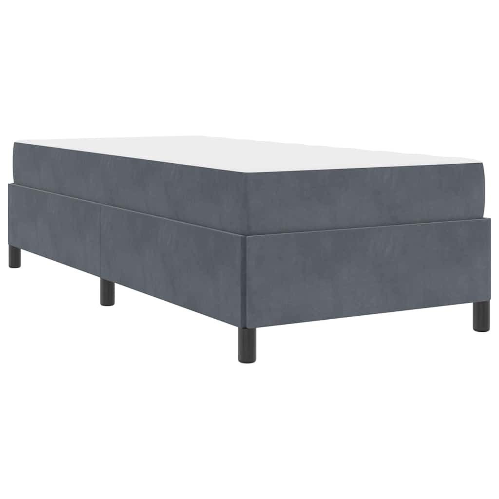 vidaXL Bett Bettgestell mit Matratze Dunkelgrau günstig online kaufen