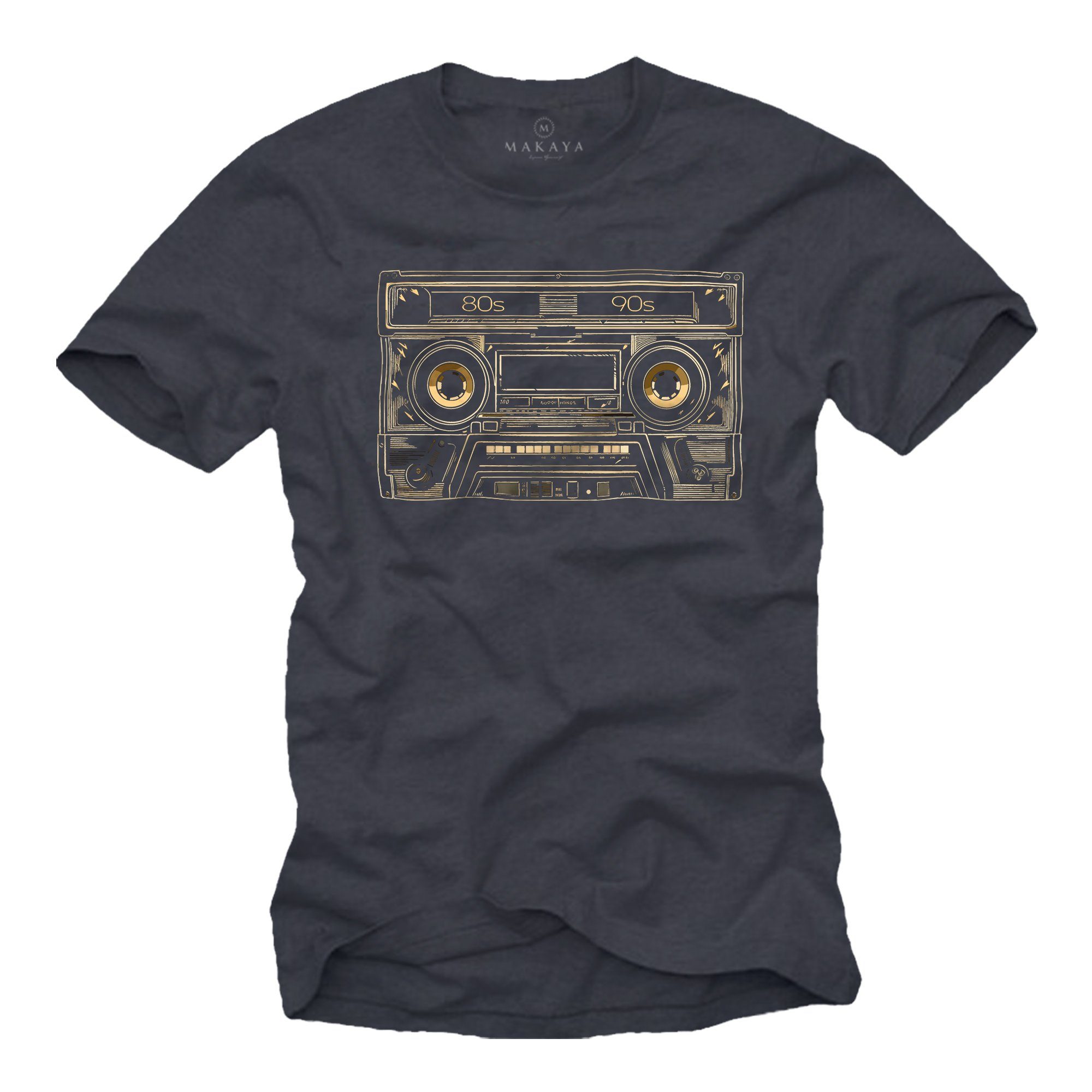 MAKAYA T-Shirt für Jugendliche Retro Motiv günstig online kaufen