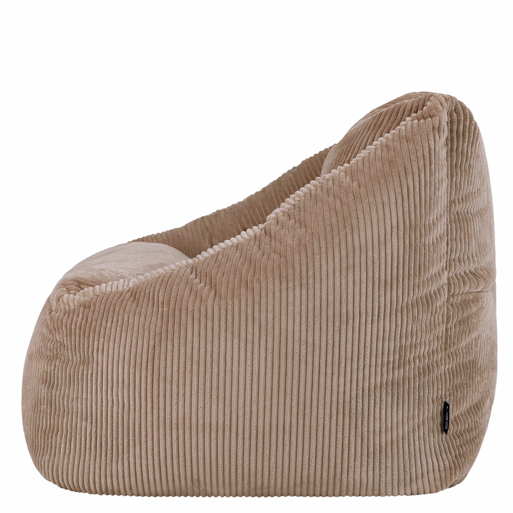 icon Sitzsack Riesen Sessel aus Cord Flauschig „Natalia", Sitzsack XXL, Made in Germany, für Erwachsene & Kinder, für Wohnzimmer – Bild 5 von 5