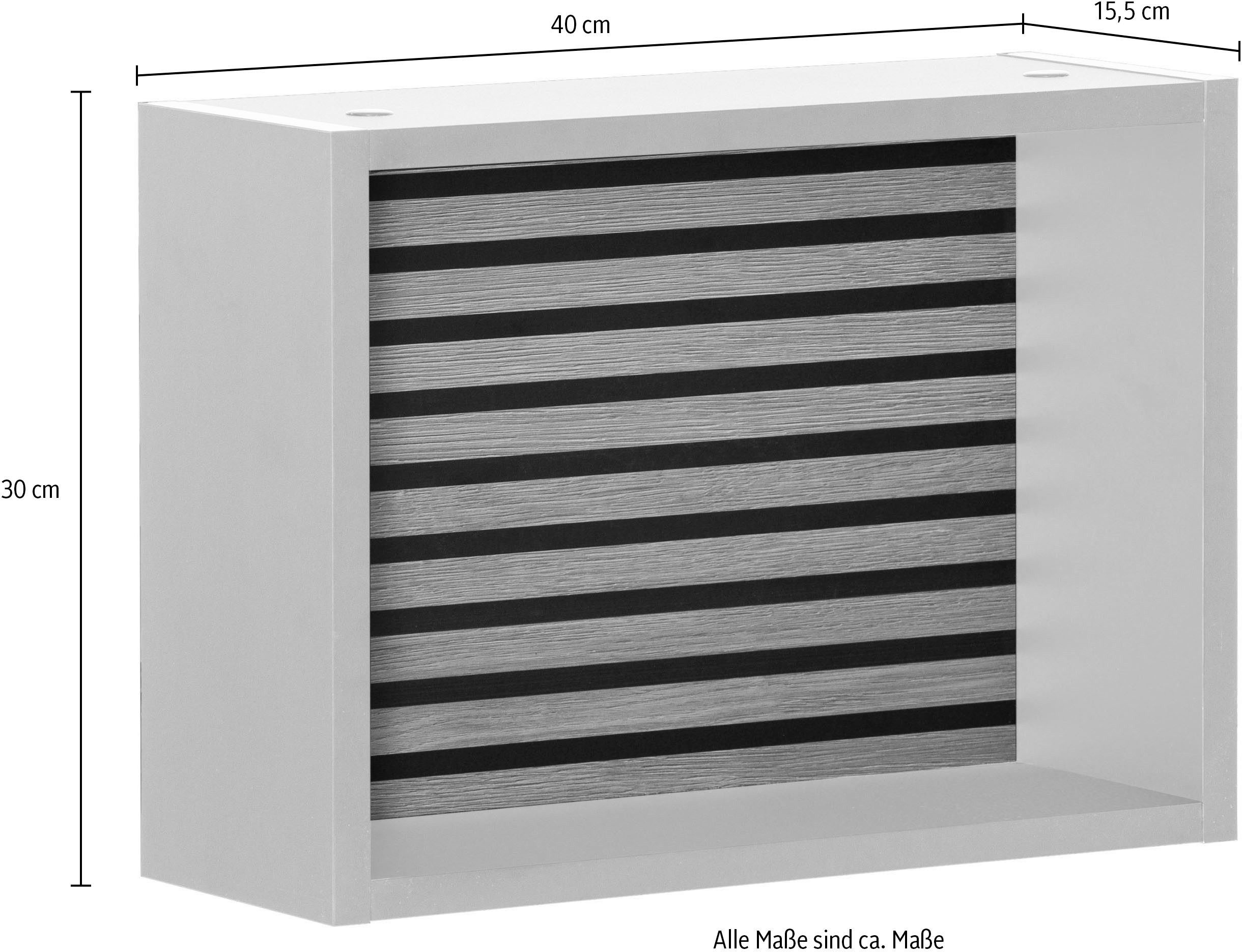 Schildmeyer Wandregal Ekko, Breite 40 cm, Rückwand mit Akustikprint, Wandmo günstig online kaufen