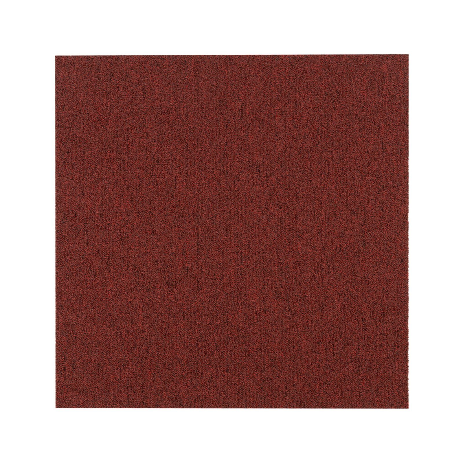 Höhe: Bodenschutz, Karat, verschiedene 50x50 5.2 Farben, mm Rot Teppichfliese cm, Fliese, Nottingham,