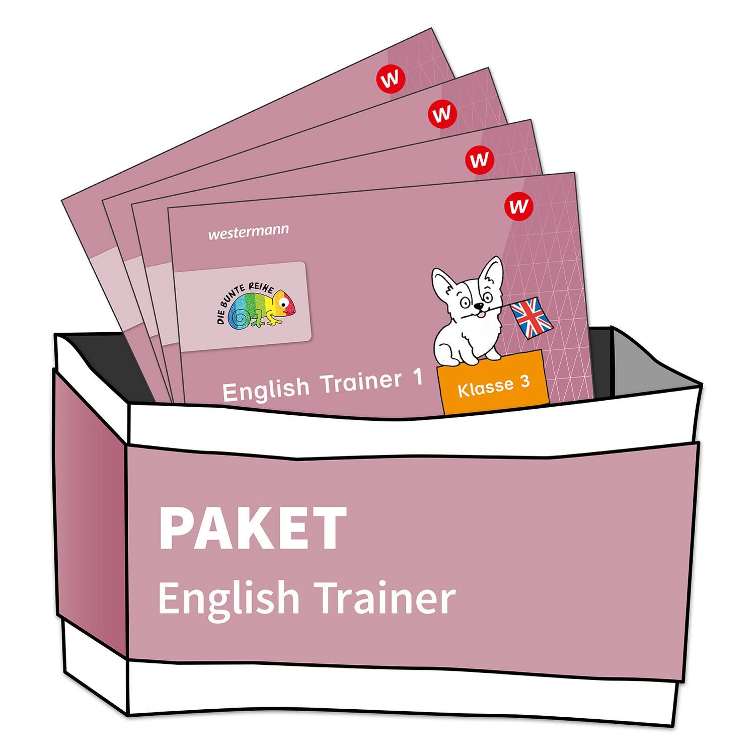 DIE BUNTE REIHE - Englisch / diverse, Paket: English Trainer, Klasse 3/4 (4 Hefte)